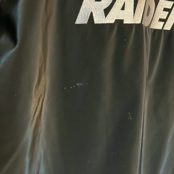 Carl Banks Raiders Vintage Football Parka Thick Jacket Coat Black Medium Y2k 90s - Picture 7 of 8